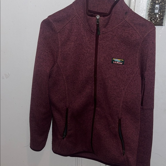 L.L. Bean Jackets & Blazers - L.L. Bean Burgundy Knit Sweater